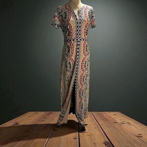 BCBG MaxAzria Cailean Burnout Print Lace Gown